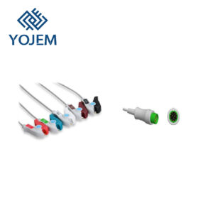 CABLE ECG COMEN DE 5 DERIVACIONES PINCH (5/AHA)  REF: ECGC30PCH